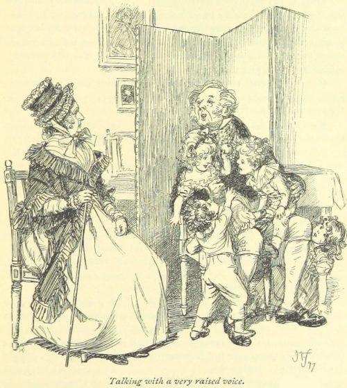 Jane Austen Persuasion - talking with a very raised voice