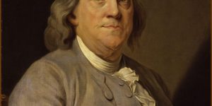 Benjamin Franklin, painting by Joseph-Siffrède Duplessis