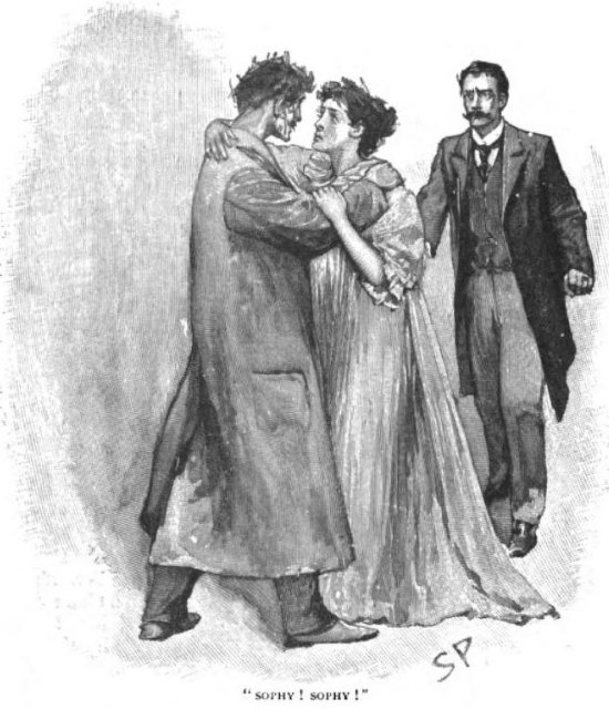 Sherlock Holmes The Greek Interpreter screaming out 'Sophy! Sophy!' rushed into the woman's arms