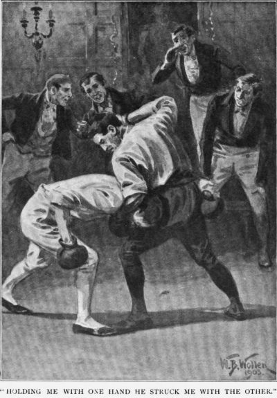 How the Brigadier Triumphed in England holding me with one hand he struck me with the other