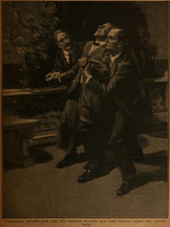 His Last Bow - holding either arm, the two friends walked him very slowly down the garden path